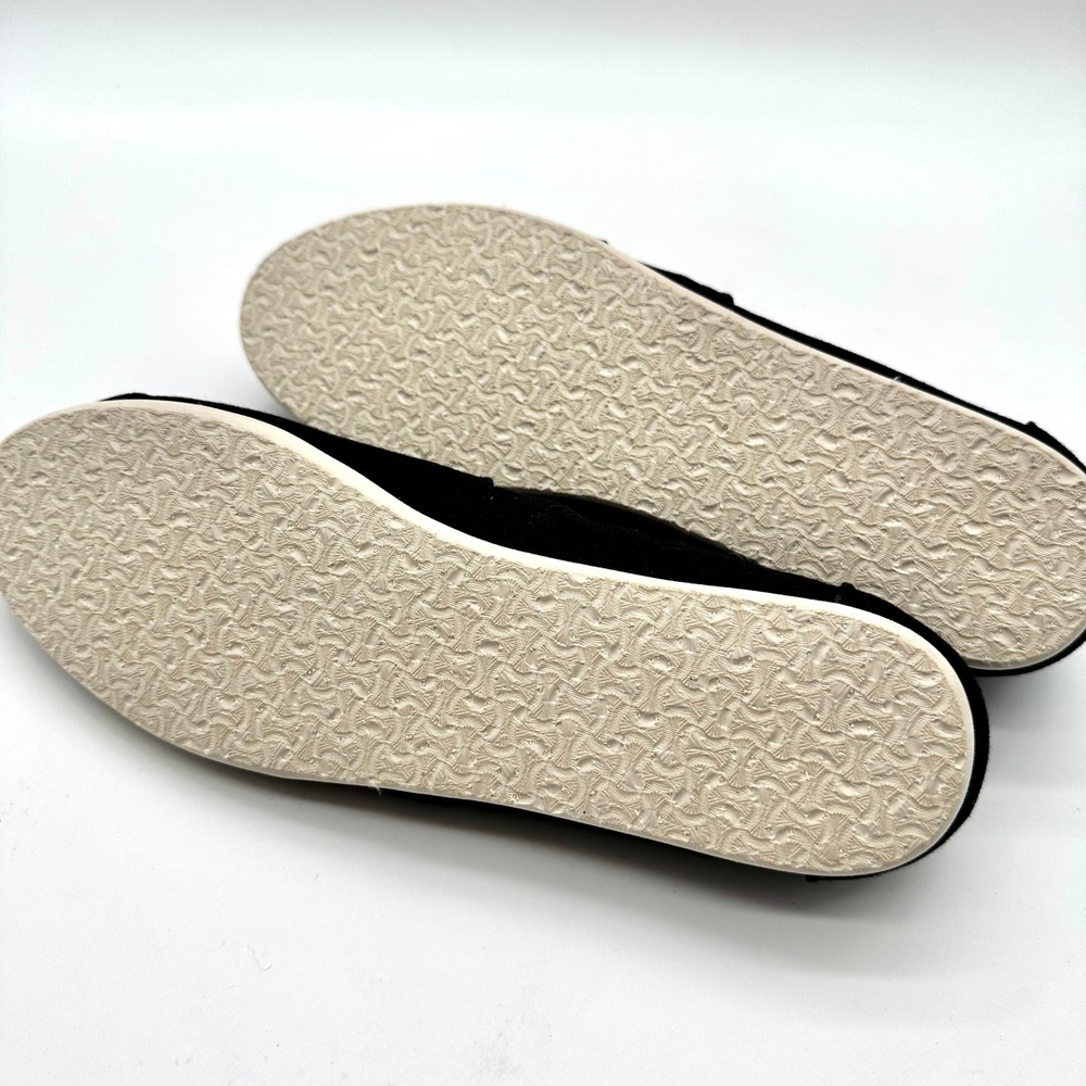 NWT TOMS Classic Alpargata Black Canvas Womens Slip On Shoes 8 - Picture 9 of 9